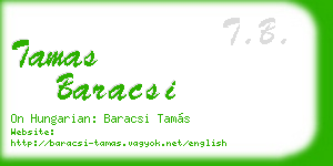 tamas baracsi business card